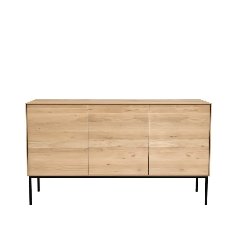 Whitebird sideboard, Oak-Metal 2 doors 3 drawers Budget