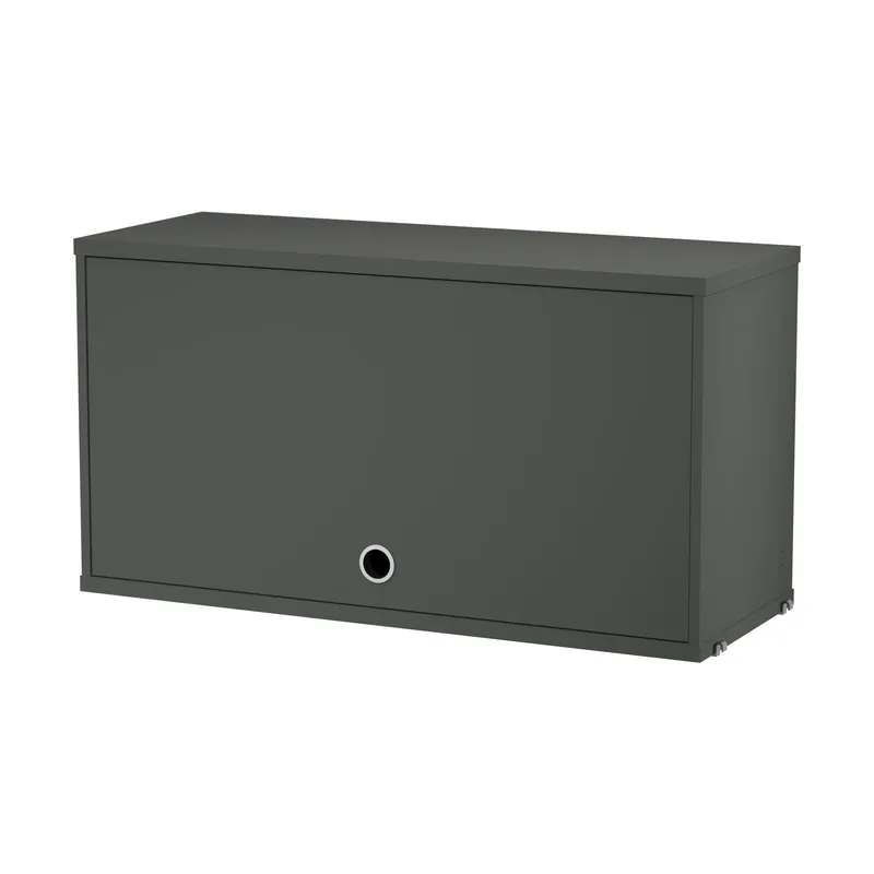 String cabinet with flip door, White, 78x30 cm Exclusive
