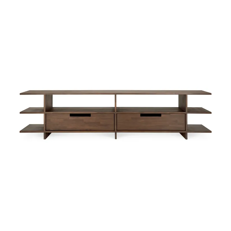 Kabuki media unit, Dark stained teak In Demand