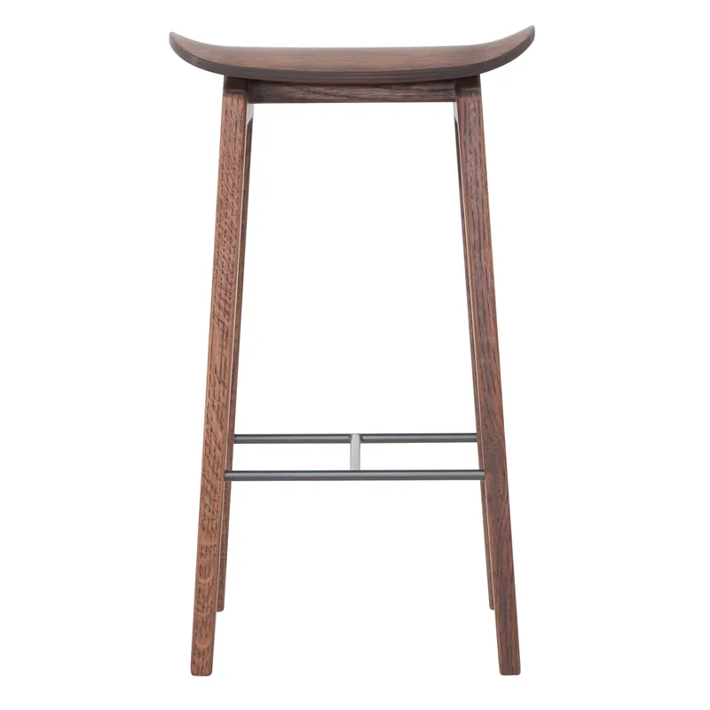 No Minimum Order NY11 barstool 65 cm, Dark smoked oak