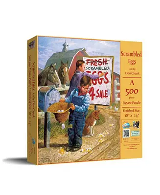 Secure Checkout Scrambled Eggs 500 piece Jigsaw Puzzle