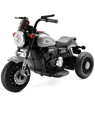 Save Now Dual 6V Kids Ride-On Motorcycle, 3-Wheel Toy with Forward/Reverse & Sounds for Ages 1-5