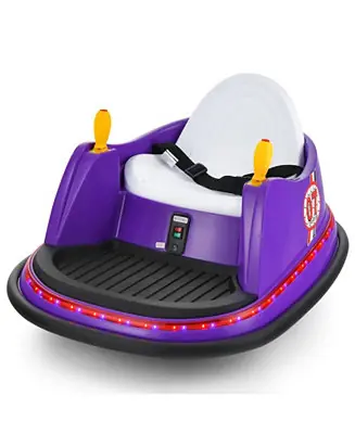 12V Kids Bumper Car with Flashing Lights and Remote Control for Toddlers Top Rated