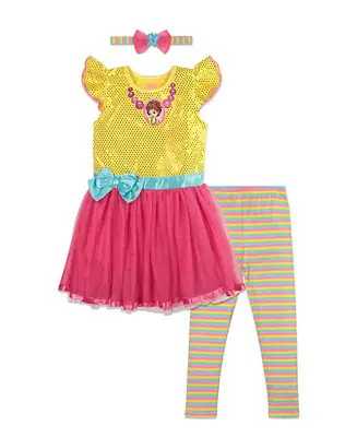 Dress Leggings and Headband 3 Piece Set Free Delivery