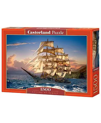 Sailing at Sunset Jigsaw Puzzle Set, 1500 Piece Next Day Delivery