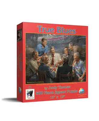 Markdown True Blues 500 piece Jigsaw Puzzle for Adults