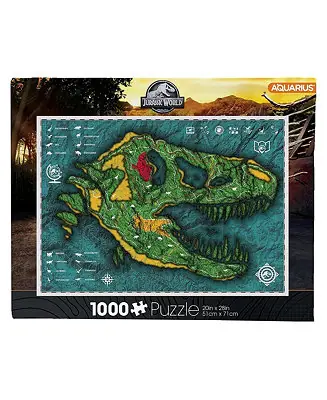 Hot Picks Jurassic World Map 1000 Piece Jigsaw Puzzle