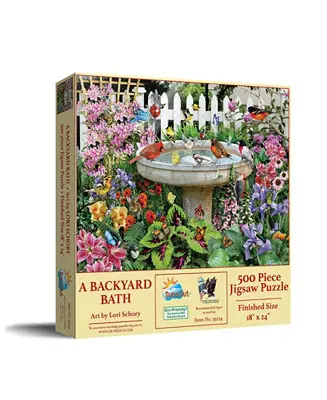 While Supplies Last A Backyard Bath 500 piece Jigsaw Puzzle for Adults