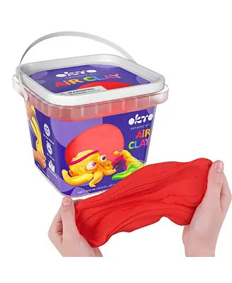 OKTO Air-Dry Clay – Red Crafted