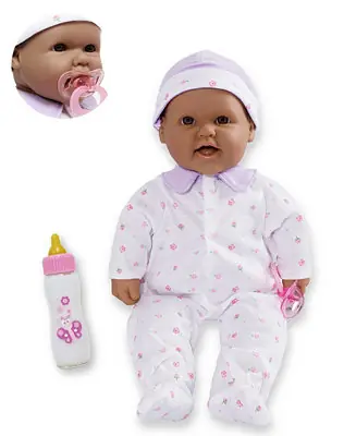 La Baby Hispanic 16" Soft Body Baby Doll Purple Outfit Best Price