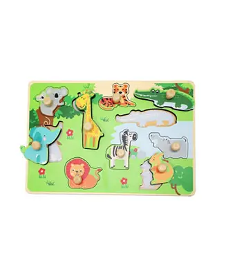 Zoo Animal Peg Puzzle for 24-Months+ Save Now