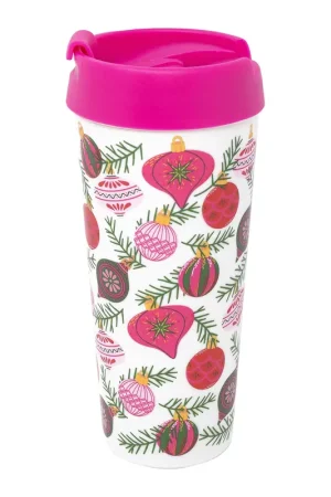 Editor’s Pick Martha Stewart Acrylic Thermal Mug, Festive Ornaments