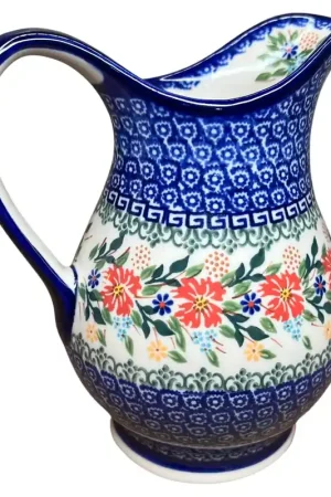 Lidia's Polish Pottery 1 Liter Pitcher New Release