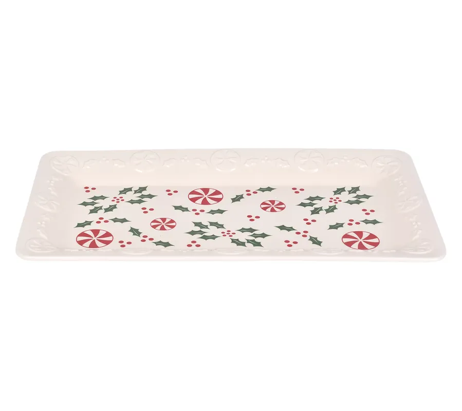 Authentic Temp-tations Seasonal 16" Platter with Embossed Rim