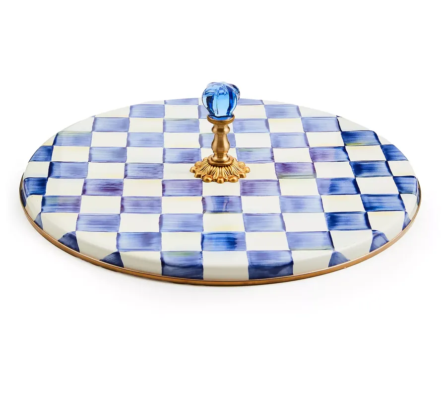 Discount MacKenzie-Childs Royal Check Cheese Course