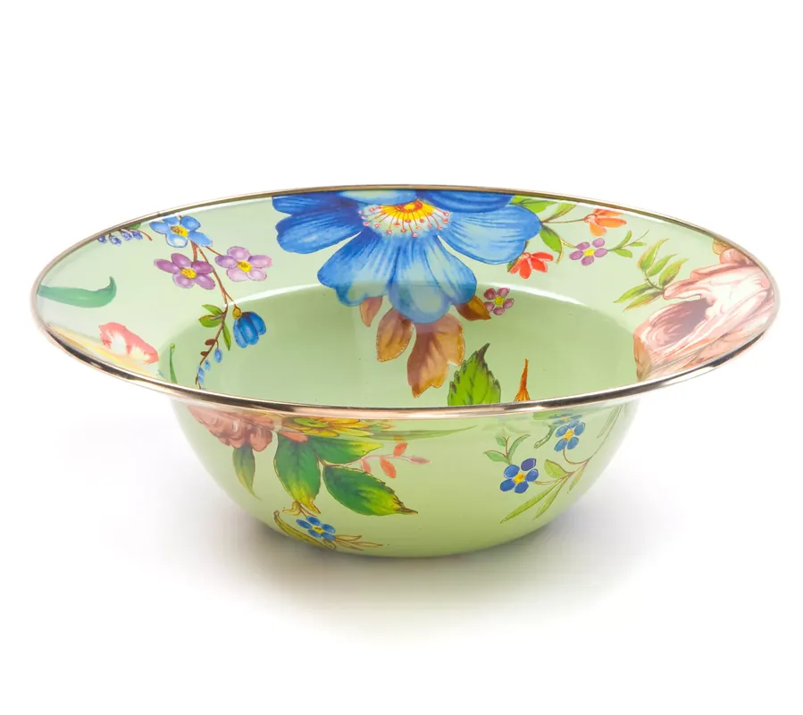 Mackenzie- Childs Enamel Serving Bowl Professional Grade