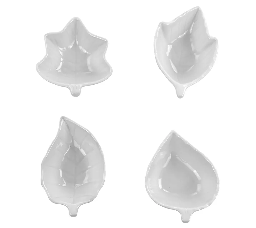 Martha Stewart 4 Piece Ceramic Tidbit Dish Set Special Offer