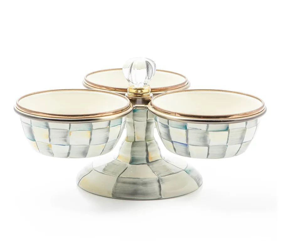 MacKenzie-Childs Sterling Check Triplicity Top Rated