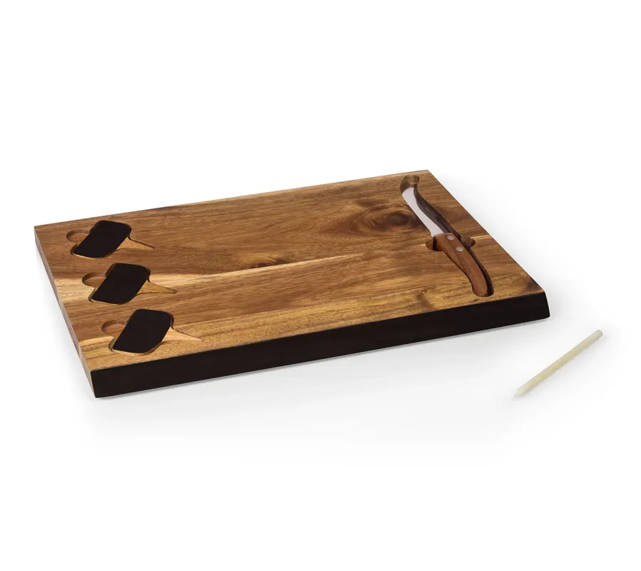 Price Drop Picnic Time Delio Acacia Cheese Cutting Board &Tools Set