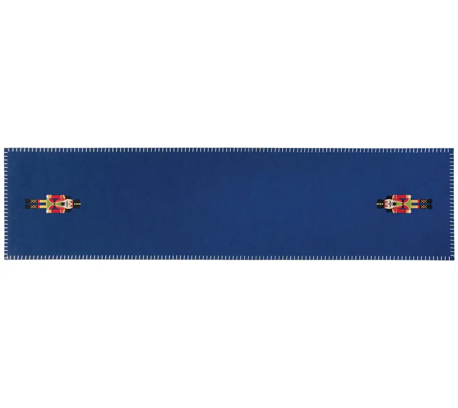 12" x 47.25" Nutcracker Felt Table Runner by Valerie Trusted Brand