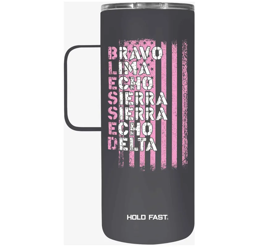 No Minimum Order Kerusso Dual-Wall 22-oz Blessed Mug with Handle