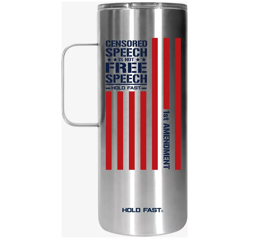 Time-Limited Kerusso Dual Wall 22-oz Censored Speech Mug with Handle