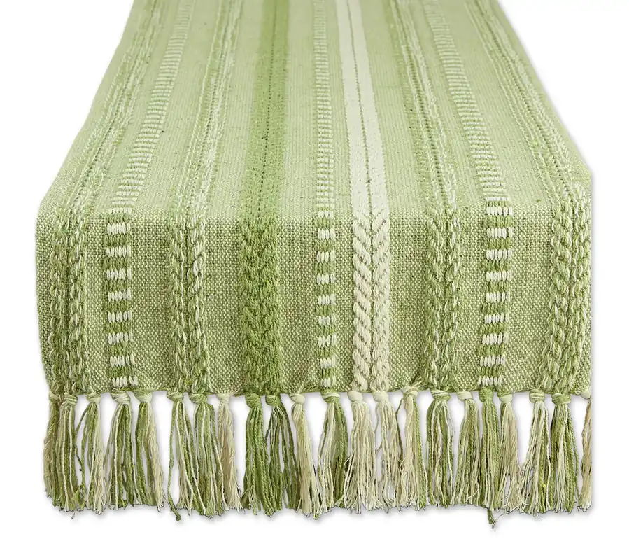High Quality Design Imports Braided Stripe Table Runner 15x7
