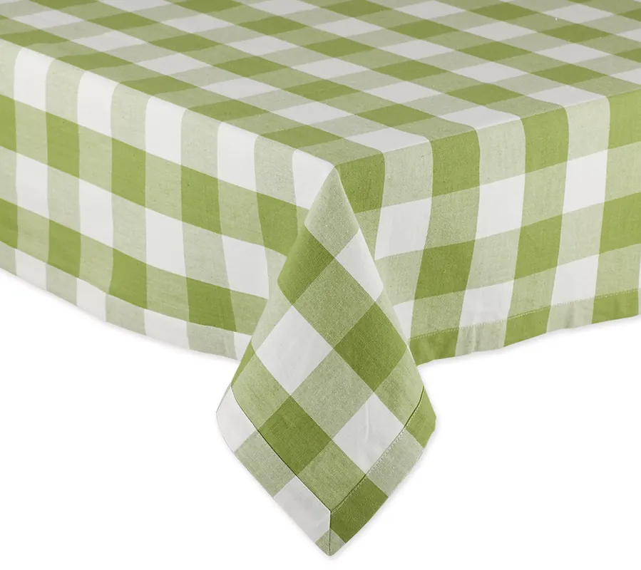Design Imports Buffalo Check Tablecloth 52x52 Limited Edition