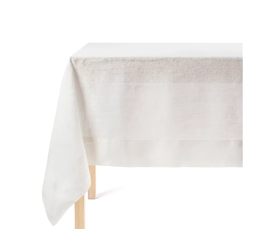 Final Sale over&back 100%-Linen Woven Tablecloth - MachineWashable