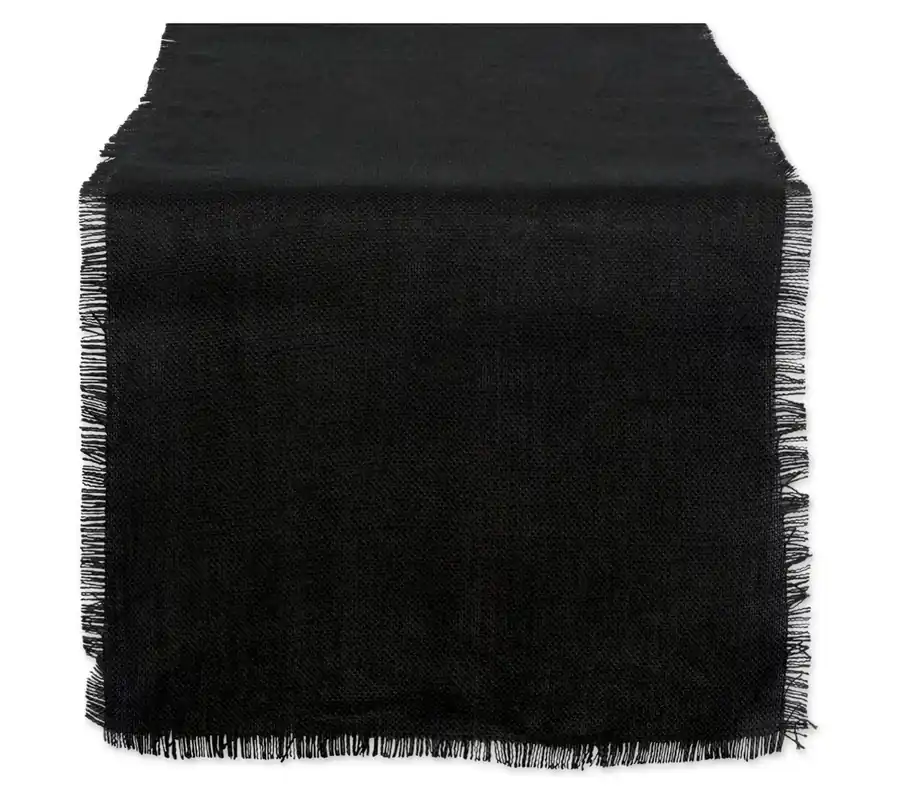 Design Imports Burlap Solid Table Runner 15" x74" Instant Buy