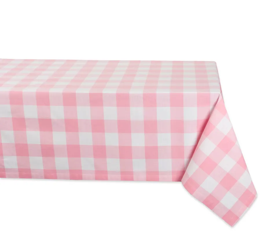 Design Imports Buffalo Check Tablecloth 52" x 52" Hot Picks
