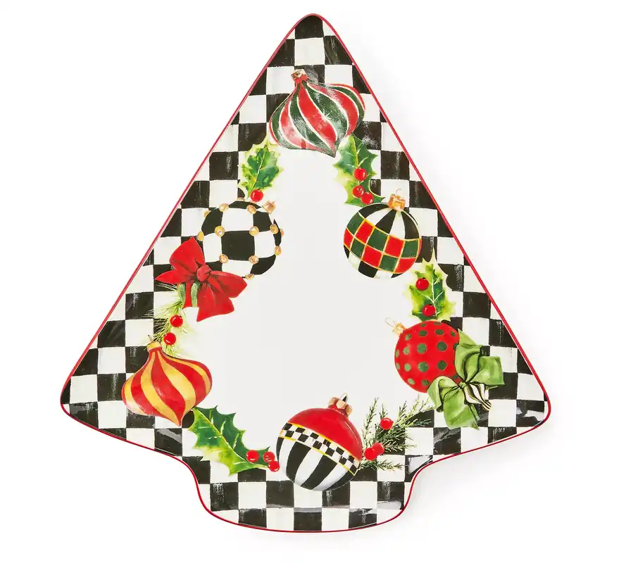 "As Is" MacKenzie Childs Holiday Serving Platter Secure Checkout