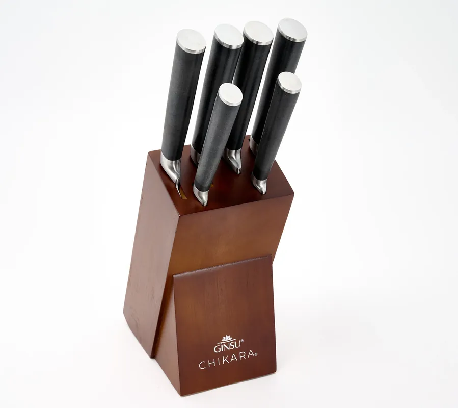 Luxury Ginsu Chikara 7-Piece Knife Block Set
