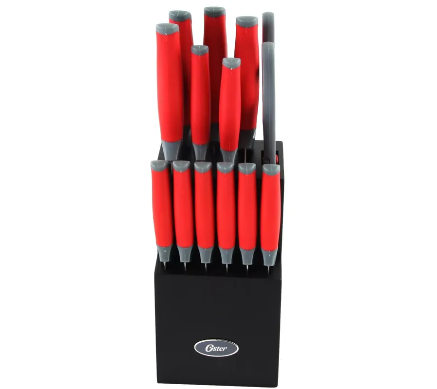 Hot Picks Oster Lindbergh 14-Piece Cutlery Set - Red