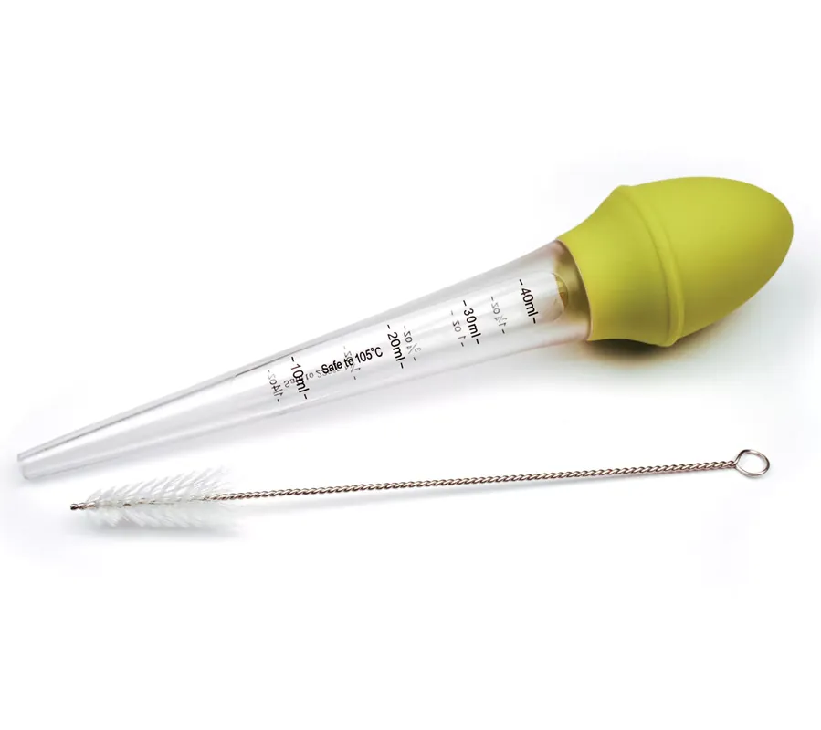 RSVP 1.25-oz Measuring Silicone Bulb Baster w/eaning Brush Markdown