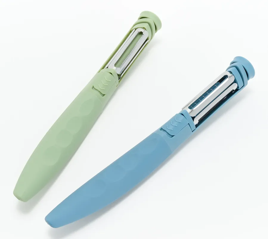 Henning Lee Set of 2 Multi Blade Rotating Peeler Set Order Now