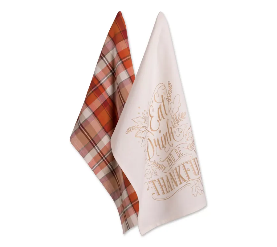 Free Returns Design Imports Fall Be Thankful Kitchen Towels
