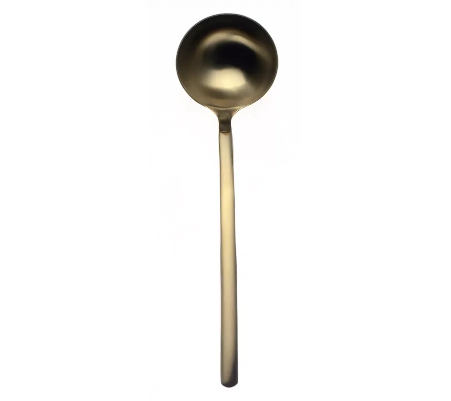 Modern Mepra Due Ice Gold Gravy Ladle