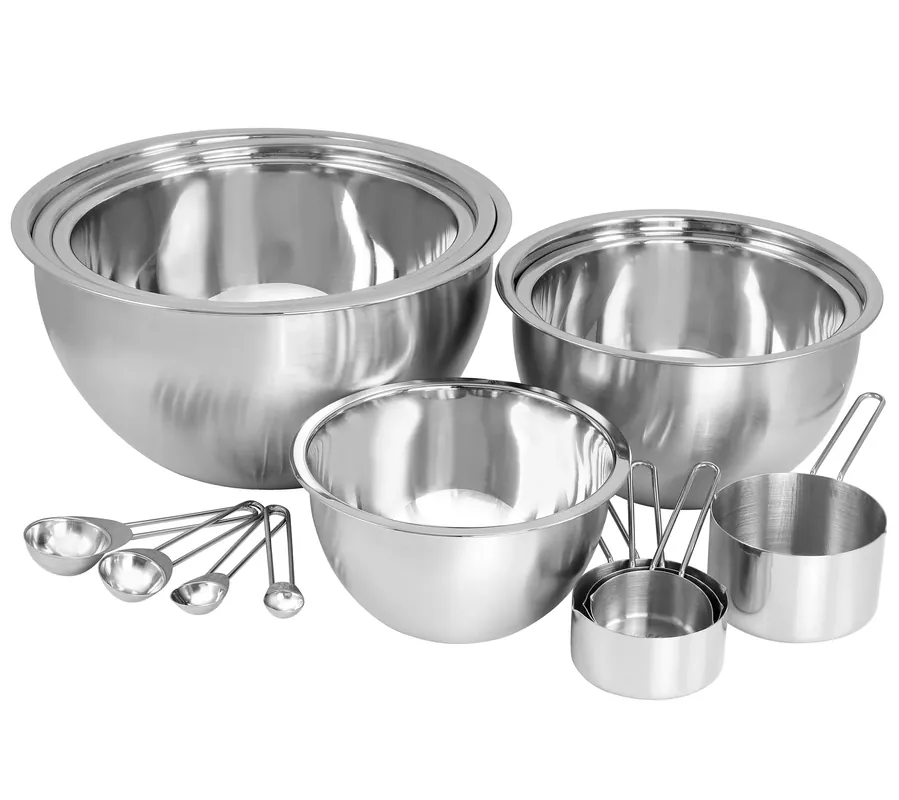 Mega Chef 14-Piece Measuring Set and Mixing Bowls Bulk Order