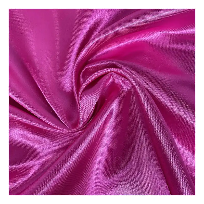 Cerise Silky Satin Fabric by the Metre Today Only