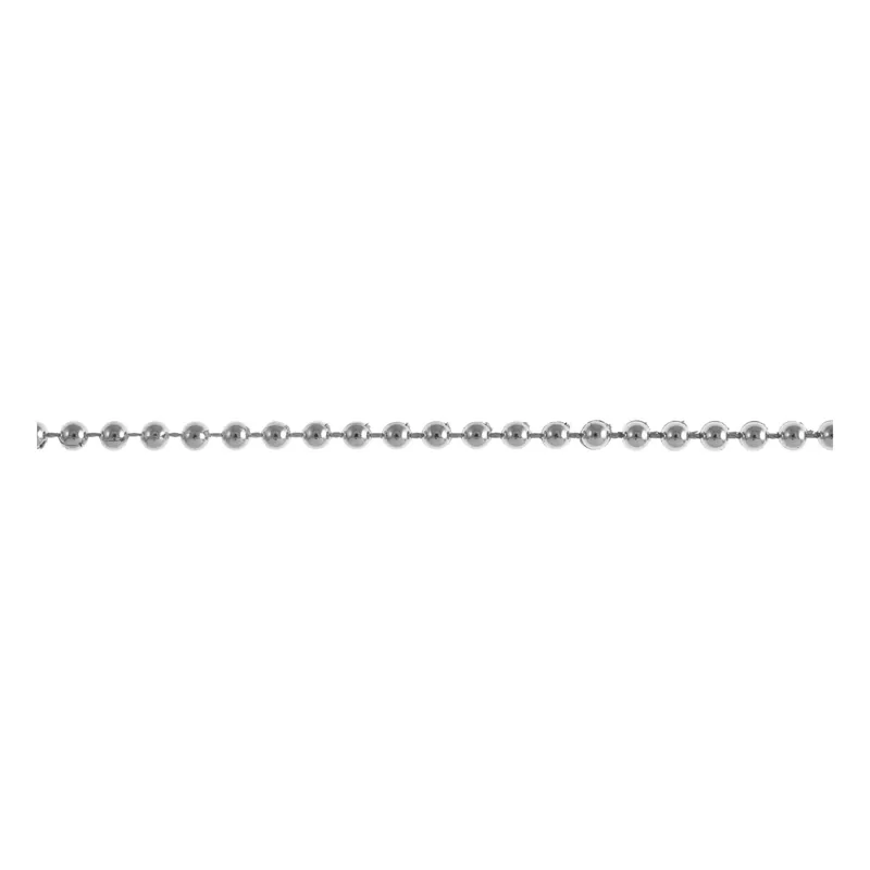 Affordable Silver 4mm Plain Pearl Beading by the Metre