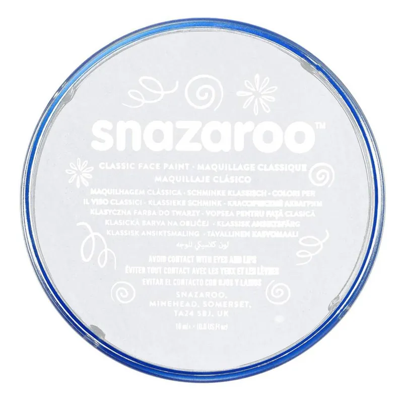 Snazaroo White Face Paint Compact 18ml Express Delivery