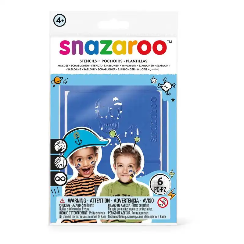 Snazaroo Adventure Stencils 6 Pack Buy Today