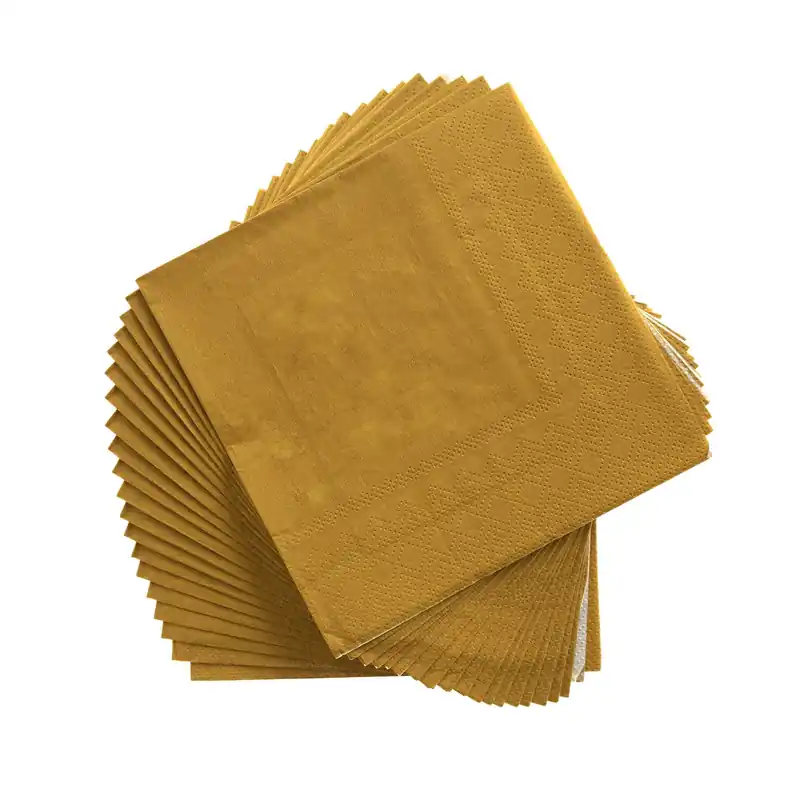 Gold Napkins 20 Pack Fast Shipping