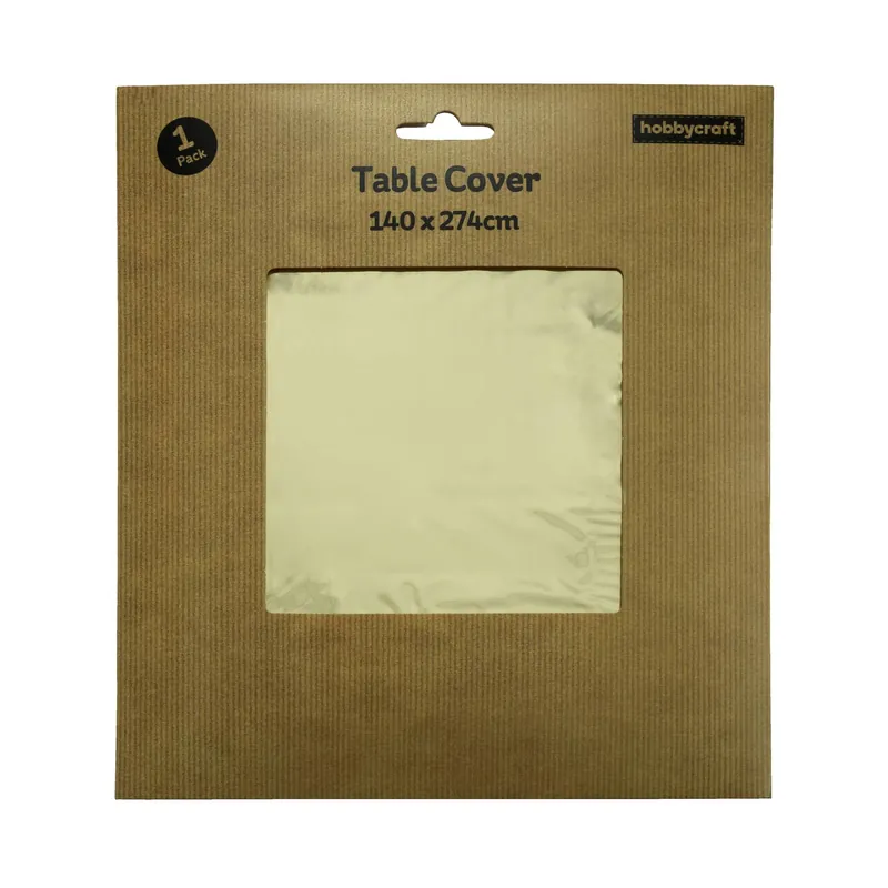 Final Sale Gold Foil Table Cover 1.4m x 2.7m