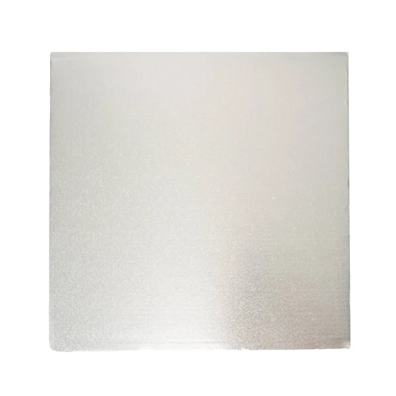 Factory Price Silver Square Double Thick Card Cake Board 16 Inches