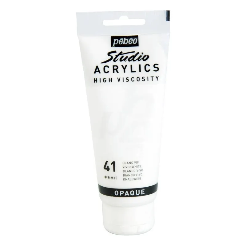 Buy Direct Pebeo Vivid White Studio Acrylic Paint 100ml