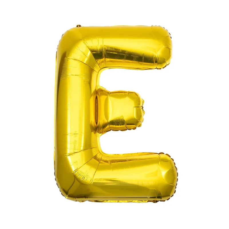 Extra Large Gold Foil Letter E Balloon Brand New