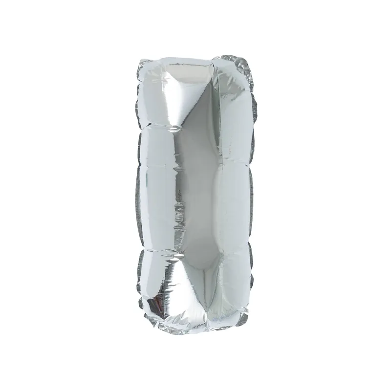 Silver Foil Letter I Balloon Buy Direct