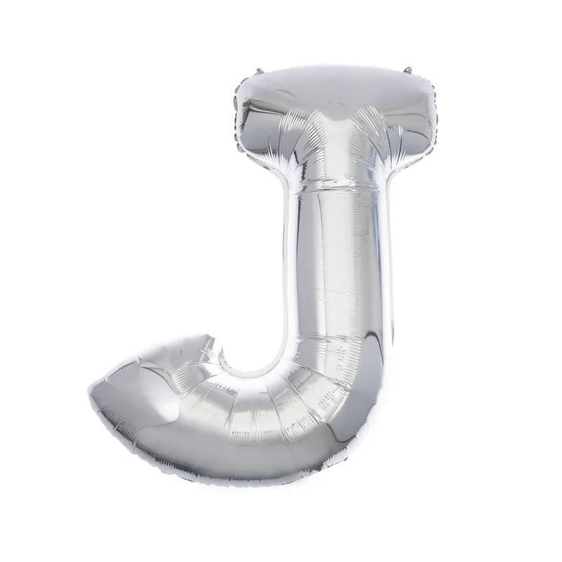 Today Only Extra Large Silver Foil Letter J Balloon